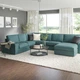 Диван 5-місний кутовий IKEA KIVIK з шезлонгом Kelinge сіро-бірюзовий (294.430.21) - изображение 2