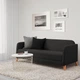 Диван 3-місний IKEA LINANAS Vissle темно-сірий (205.122.45) - зображення 2