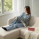 Диван 3-місний IKEA LINANAS з шезлонгом Vissle бежевий (305.122.35) - зображення 4
