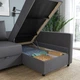 Диван кутовий розкладний IKEA FRIHETEN Скіфтебо темно-сірий (392.167.54) - изображение 8