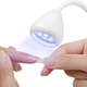Акумуляторна лампа YC-05 UV/LED 36W (біла) для нігтів для фіксації верхніх форм і гелевих типсів на USB - зображення 3