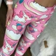 Спортивные леггинсы Dionafit для фитнеса розовые принт Unicorn размер XL(48) - изображение 3