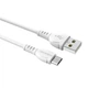 Кабель USB Borofone BX51, USB to MicroUSB, 2.4А, 1m, білий - зображення 1