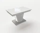 Стіл обідній розкладний Fusion furniture Х'юстон Сірий/Скло біле (10000167) - зображення 2