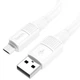 Кабель Hoco Micro USB Solid charging data cable X84 |1M, 2.4A| white - зображення 2