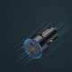 Автомобильное зарядное устройство для Choetech 2x USB Type C Power Delivery 3.0 QuickCharge 3.0 AFC 36W 2.4A черный (C0054) - изображение 3