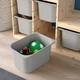 Стелаж для зберігання іграшок IKEA TROFAST сірий сосна 94х44х91 см 893.293.72 - зображення 3