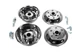 Колпаки из нержавейки Exclusive V1 (2-катковый) для Volkswagen LT (1995-2006 гг), стильные колпаки для LT - изображение 1