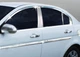 Молдинги вікон Hyundai Accent 2006-2010, 14 шт, нержавіюча сталь - зображення 3