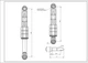 Амортизатор бака для стиральной машины Bosch 00673541 ANSA (с дюбелем) 80N L=180-265mm D отверстий=8/12mm - изображение 5