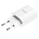 Мережевий зарядний пристрій Hoco N14 Smart Charging single port PD20W charger White - зображення 2