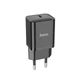 Мережевий зарядний пристрій Hoco N27 Innovative single port PD20W charger Black - зображення 1