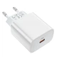 Сетевое зарядное устройство Hoco C76A Plus Speed source PD20W charger White - изображение 2
