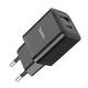 Сетевое зарядное устройство Hoco N28 Founder PD20W+QC3.0 charger Black - изображение 2