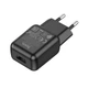 Сетевое зарядное устройство Hoco C96A single port charger Black - изображение 3