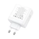 Сетевое зарядное устройство Hoco N30 Glory PD65W three-port (USB + 2USB-C) fast charger White - изображение 6