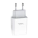 Мережевий зарядний пристрій Hoco C73A Glorious dual port charger White - зображення 3