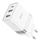 Мережевий зарядний пристрій Hoco N21 Pro Tourer PD30W (2A1C) charger White - зображення 4