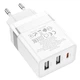 Мережевий зарядний пристрій Hoco N21 Pro Tourer PD30W (2A1C) charger White - зображення 5
