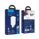 Сетевое зарядное устройство Hoco N16 Scenery 65W three-port (USB + 2USB-C) GaN charger set (Type-C to Type-C cable) White - изображение 7
