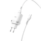 Сетевое зарядное устройство Hoco C12Q Smart QC3.0 charger set (with Type-C cable) White - изображение 2