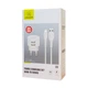Сетевое зарядное устройство Usams Travel Charging Set Send-Tu Series (T20 Dual USB Round Travel Charger + U35 lightning charging&data cable White) (XTXLOGT1804) White - изображение 3