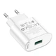 Сетевое зарядное устройство Hoco C109A Fighter single port QC3.0 charger White - изображение 4