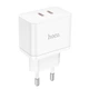 Сетевое зарядное устройство Hoco N29 Triumph PD35W dual port (2USB-C) charger White - изображение 3