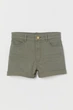 Шорты джинсовые H&M 270796785 152 Хаки - изображение 1