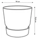 Горшок Elho greenville round 14cm графит 493080 - изображение 6