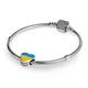 Серебряный шарм «Любовь к Украине» 792015C00_E043 - изображение 4