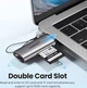 Czytnik kart Ugreen CM184 USB Type-C 3.1 Card Reader for TF/SD Gray (6957303857043) - obraz 2