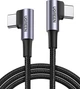 Кабель Ugreen US323 Angled USB Type-C to Angled USB Type-C 60W Cable Aluminum Case with Braided 3A 2 м Black (70531) - изображение 1