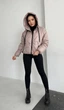 Женская демисезонная куртка стеганая с капюшоном KML 0002 L (48-50) Бежевый (K - 0002/3 B) - изображение 2