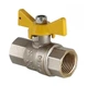 Кран газовий кульовий Valves 1001 ЖМ 1/2" ВВ PN30 прямий - изображение 2