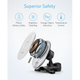 Магнітний автотримач із бездротовою зарядкою Anker PowerWave Magnetic Car Charging Mout (A29310W2) - зображення 2