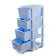 Комод r-plastic "компакт плюс" 4 яруса 34*40*86см голубой - изображение 2