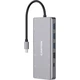 Порт-реплікатор Canyon DS-12, 13 in 1 USB-C hub, 2*HDMI, Gigabit Ethernet, VGA, 3*USB3.0, PD/100W, 3.5mm audio jack (CNS-TDS12) - зображення 1