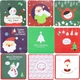 Мини-открытка Lesko Merry Christmas! 7 см для подарков новогодняя рандомные наборы - изображение 2