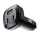 Автомобильное зарядное устройство с быстрой зарядкой ACEFAST B3 |USB/2Type-C, 66W, QC3.0/PD3.0| Черный - изображение 2