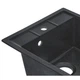 Кухонная мойка Lidz 460x515/200 BLA-03 (LIDZBLA03460515200) - изображение 5