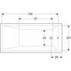 Ванна акрилова Geberit Selnova Square 170x75 554.383.01.1 + ніжки - зображення 4