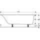 Ванна акриловая Geberit Soana 170x70 554.002.01.1 + ножки - изображение 4