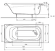 Ванна акриловая Kolo Sensa 150x70 XWP355000N - изображение 2