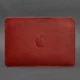 Чехол из натуральной кожи для MacBook 13 дюйм Красный 4422458 - изображение 3