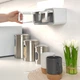 Полка с емкостями для хранения специй клеящаяся MBM HOME KP-12 WHITE/GRAY бело-серая - изображение 4