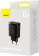 Ładowarka sieciowa Baseus Compact Charger 3U 17W EU Czarny (CCXJ020101) - obraz 7