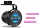 Металлическая USB зарядка от 12-24v QC 3.0+PD Type-C 30W с кнопкой выключения Кабель подключения - изображение 5