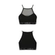 Спортивный топ с прозрачной вставкой чёрный Passion PS006 TOP size L - изображение 5
