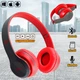Беспроводные наушники Bluetooth P47 BT Wireless c микрофон MP3 плеером + FM радио, microSD Красные - изображение 2